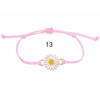 1 Pieza Casual Flor Aleación Línea De Cera Enchapado Mujeres Pulsera sku image 14