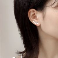 1 Pair Simple Style Star Copper Plating Ear Studs main image 2