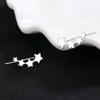 1 Pair Simple Style Star Copper Plating Ear Studs main image 5