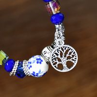 Chinoiserie Round Tree Artificial Crystal Alloy Ceramics Wholesale Bracelets main image 4