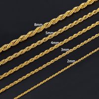 304 Stainless Steel 18K Gold Plated Hip-Hop Chain Geometric Necklace main image 4