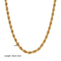 304 Stainless Steel 18K Gold Plated Hip-Hop Chain Geometric Necklace sku image 8