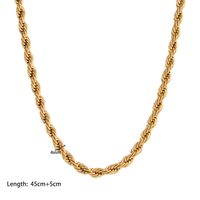 304 Stainless Steel 18K Gold Plated Hip-Hop Chain Geometric Necklace sku image 7