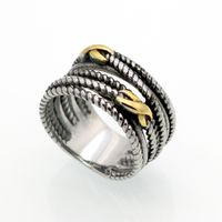 1 Piece Fashion Color Block Titanium Steel Plating Rings main image 1