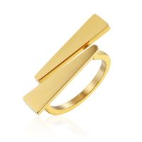 1 Piece Fashion Solid Color Titanium Steel Plating Rings main image 3