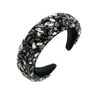 Simple Style Water Droplets Cloth Inlay Glass Hair Band 1 Piece sku image 5