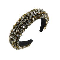 Simple Style Water Droplets Cloth Inlay Glass Hair Band 1 Piece sku image 2