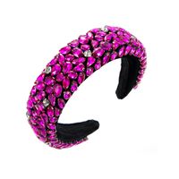 Simple Style Water Droplets Cloth Inlay Glass Hair Band 1 Piece sku image 3