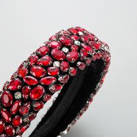Simple Style Water Droplets Cloth Inlay Glass Hair Band 1 Piece main image 8