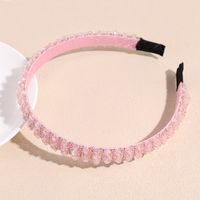 Sweet Solid Color Artificial Crystal Hair Band sku image 2