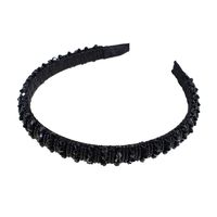 Sweet Solid Color Artificial Crystal Hair Band main image 5