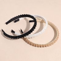 Sweet Solid Color Artificial Crystal Hair Band main image 3