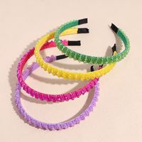 Sweet Solid Color Artificial Crystal Hair Band main image 2