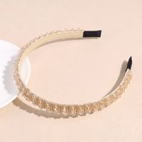 Sweet Solid Color Artificial Crystal Hair Band sku image 1