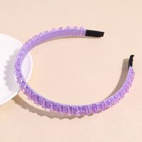 Sweet Solid Color Artificial Crystal Hair Band sku image 6