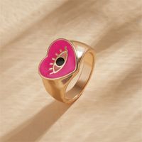 1 Piece Simple Style Commute Eye Alloy Plating Metal Women's Rings main image 3