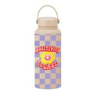 Retro Flower Stainless Steel Thermos Cup 1 Piece sku image 7