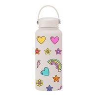 Retro Flower Stainless Steel Thermos Cup 1 Piece sku image 27