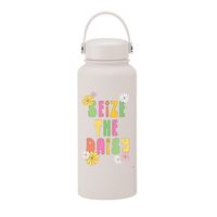 Retro Flower Stainless Steel Thermos Cup 1 Piece sku image 11