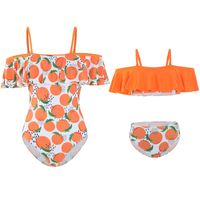Mother And Daughter Simple Colorblock Nylon Polyester Swimsuit main image 6
