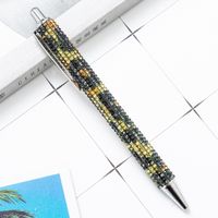 Press Jump Pen In Stock Wholesale Rhinestone Foreskin Pressing Pen Girl Student Stationery Ballpoint Pen Multicolor Pressing Pen sku image 10