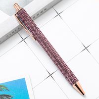 Press Jump Pen In Stock Wholesale Rhinestone Foreskin Pressing Pen Girl Student Stationery Ballpoint Pen Multicolor Pressing Pen sku image 12