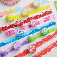 Ins Korean Cartoon Cute Cloud Tape Girl Hand Account Diy Decorative Stickers Paper Adhesive Tape Student And Paper Adhesive Tape main image 1