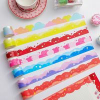 Ins Korean Cartoon Cute Cloud Tape Girl Hand Account Diy Decorative Stickers Paper Adhesive Tape Student And Paper Adhesive Tape main image 3