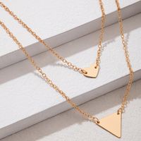1 Piece Casual Triangle Alloy Plating Gold Plated Women's Pendant Necklace main image 3