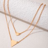 1 Piece Casual Triangle Alloy Plating Gold Plated Women's Pendant Necklace main image 6