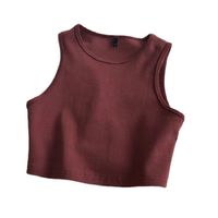 Women's T-shirt Sleeveless T-shirts Casual Solid Color main image 6