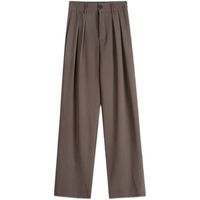 Women's Street British Style Solid Color Ankle-length Casual Pants Wide Leg Pants main image 2