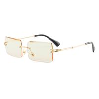 Simple Style Gradient Color Solid Color Pc Square Frameless Women's Sunglasses sku image 5