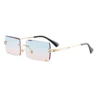 Simple Style Gradient Color Solid Color Pc Square Frameless Women's Sunglasses sku image 7