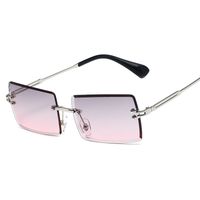Simple Style Gradient Color Solid Color Pc Square Frameless Women's Sunglasses sku image 12