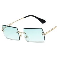 Simple Style Gradient Color Solid Color Pc Square Frameless Women's Sunglasses sku image 2