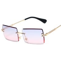 Simple Style Gradient Color Solid Color Pc Square Frameless Women's Sunglasses sku image 20