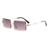 Simple Style Gradient Color Solid Color Pc Square Frameless Women's Sunglasses sku image 6