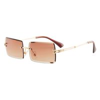 Simple Style Gradient Color Solid Color Pc Square Frameless Women's Sunglasses sku image 8