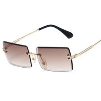 Simple Style Gradient Color Solid Color Pc Square Frameless Women's Sunglasses sku image 18
