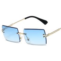 Simple Style Gradient Color Solid Color Pc Square Frameless Women's Sunglasses sku image 11