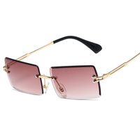 Simple Style Gradient Color Solid Color Pc Square Frameless Women's Sunglasses sku image 10