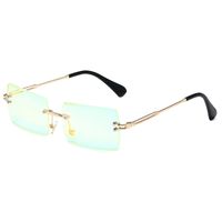 Simple Style Gradient Color Solid Color Pc Square Frameless Women's Sunglasses sku image 34