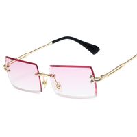 Simple Style Gradient Color Solid Color Pc Square Frameless Women's Sunglasses sku image 14