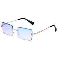Simple Style Gradient Color Solid Color Pc Square Frameless Women's Sunglasses sku image 37