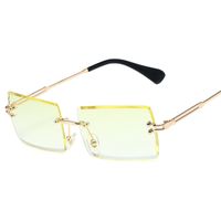 Simple Style Gradient Color Solid Color Pc Square Frameless Women's Sunglasses sku image 21