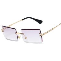 Simple Style Gradient Color Solid Color Pc Square Frameless Women's Sunglasses sku image 15
