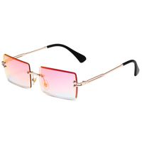 Simple Style Gradient Color Solid Color Pc Square Frameless Women's Sunglasses sku image 36