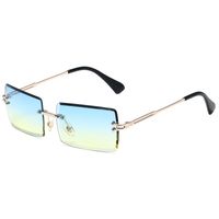 Simple Style Gradient Color Solid Color Pc Square Frameless Women's Sunglasses sku image 16