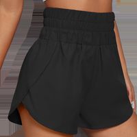 Femmes Des Sports Couleur Unie Polyester Actif Bas Shorts main image 3